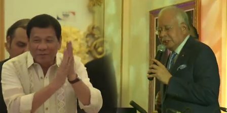 شاهد: رئيس ماليزيا يرقص ويغني مع رئيس الفلبين كمراهقين