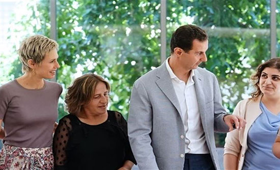 بالصور : أول ظهور للأسد مع عقيلته بعد شفائها من السرطان بالصور : أول ظهور للأسد مع عقيلته بعد شفائها من السرطان