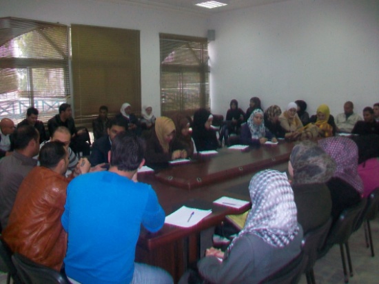 شباب كلنا الأردن في اربد يناقشون خطتهم