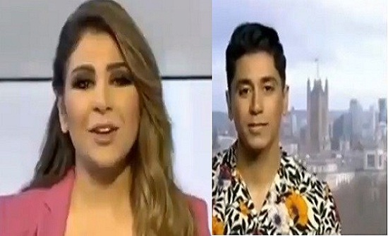 بالفيديو.. مطرب يغازل مذيعة شهيرة على الهواء: المهم تكوني مزهزهة بالفيديو.. مطرب يغازل مذيعة شهيرة على الهواء: المهم تكوني مزهزهة