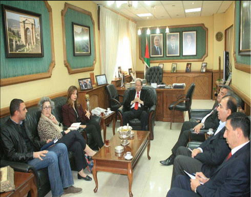 الاميرة دانا فراس تزور المجلس الاعلى للشباب