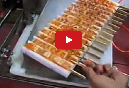 بالفيديو :  الات لتحضير الشواء في اليابان