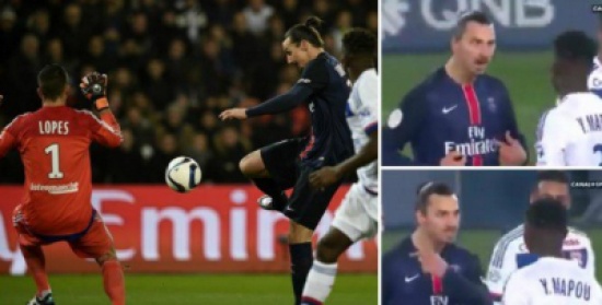 شاهد: لقطة طريفة.. زلاتان إبراهيموفيتش عنّف مدافعاً..فأهداه هدفاً