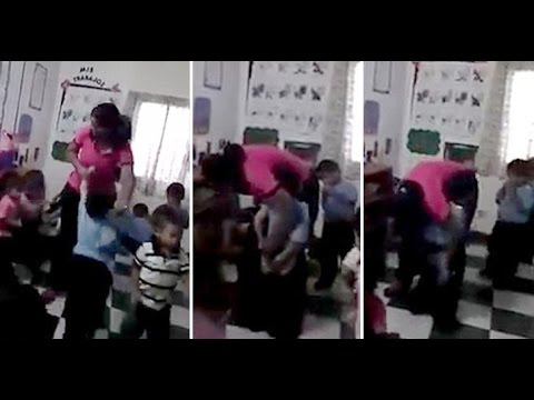 بالفيديو: معلمة حضانة تعاقب طفلاً بوخزه بالإبر بالفيديو: معلمة حضانة تعاقب طفلاً بوخزه بالإبر