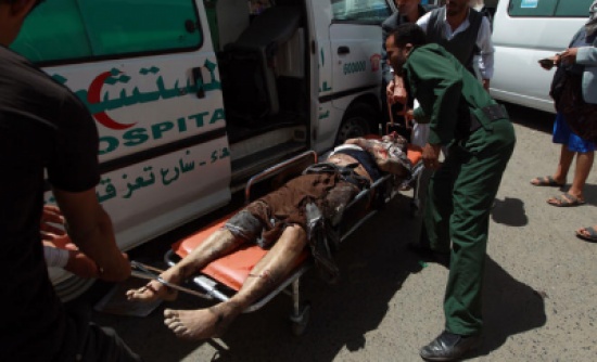 بالصور : مئات القتلى والجرحى بينهم قيادي حوثي بتفجيرات صنعاء بالصور : مئات القتلى والجرحى بينهم قيادي حوثي بتفجيرات صنعاء