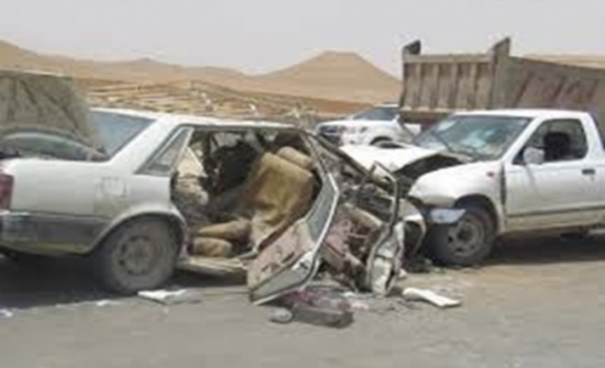 6 إصابات بحادث تصادم في الحصن 6 إصابات بحادث تصادم في الحصن