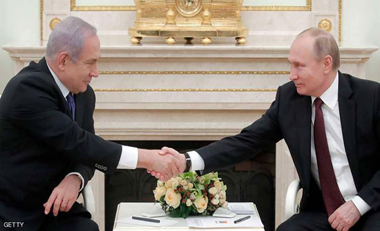 نتانياهو يبدي لبوتن قلقه من "التهديد الإيراني"