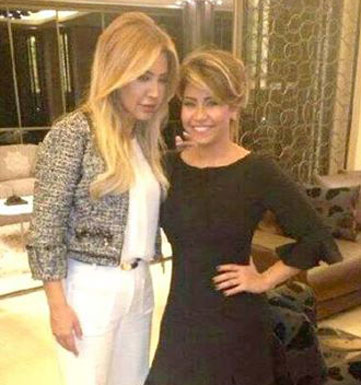 نوال الزغبي تُبارك لشيرين نوال الزغبي تُبارك لشيرين