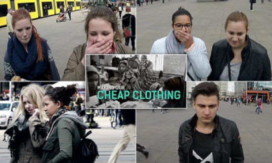 شاهد.. ماكينة بيع تيشرتات رخيصة تفجر مفاجأة للمارة