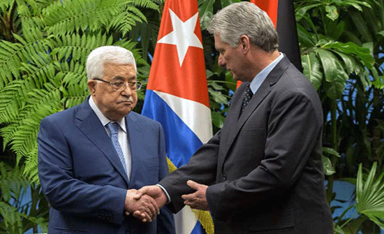 الرئيس الكوبي الجديد يؤكد لعباس تأييده إقامة دولة فلسطينية