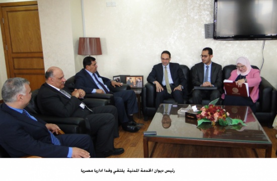 الهميسات يلتقي وفدا اداريا مصريا الهميسات يلتقي وفدا اداريا مصريا
