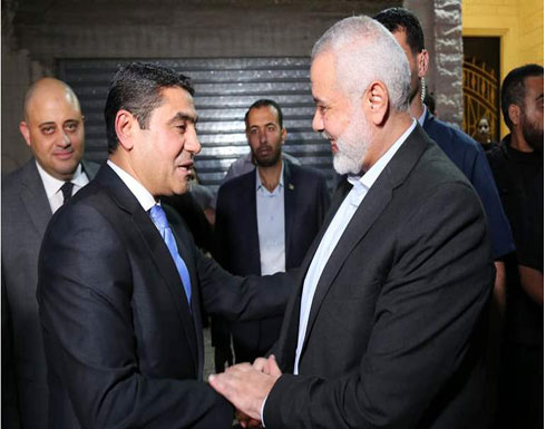 غزة : تفاصيل اجتماع هنية بالمخابرات المصرية وميلادنوف