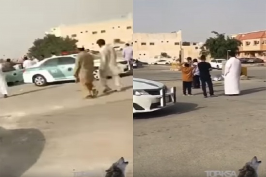 بالفيديو: مفحط يصدم مسن لا يغادر المسجد