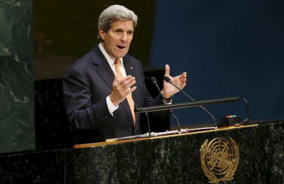 كيري: ايران والقوى العالمية أكثر قربا من أي وقت إلى اتفاق نووي تاريخي كيري: ايران والقوى العالمية أكثر قربا من أي وقت إلى اتفاق نووي تاريخي