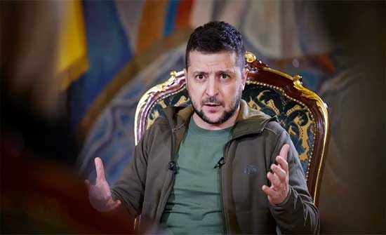 زيلينسكي: إخراج روسيا من كل بلادنا يتطلب حرباً عالمية زيلينسكي: إخراج روسيا من كل بلادنا يتطلب حرباً عالمية