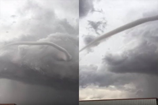 بالفيديو: عاصفة تضرب المكسيك تجعلك تتخيل صورة نهاية العالم