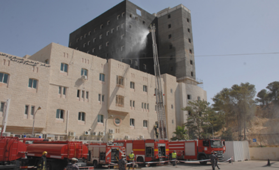 تمرين لحادث وهمي مفترض على المركز الوطني للسكري والغدد الصماء تمرين لحادث وهمي مفترض على المركز الوطني للسكري والغدد الصماء