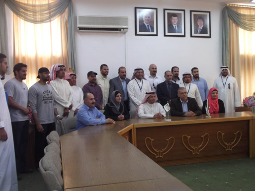 الملحق الثقافي الكويتي يزور كلية الحصن الجامعية ويلتقي عميد الكلية