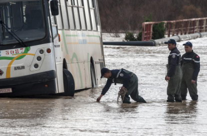 عودة حركة المرور بعد أمطار طوفانية عرفتها تونس