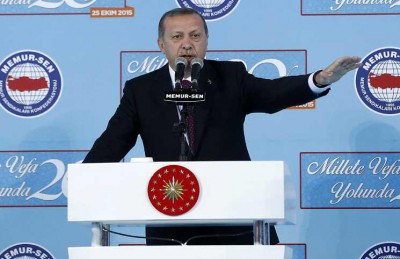 أردوغان: الوضع في “تل أبيض” السورية بات يهدد تركيا بعد إعلانها كانتونا
