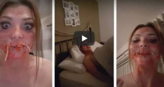 بالفيديو.. فتاة تنفذ مقلبًا مرعبًا في حبيبها!