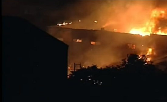 بالفيديو : حرائق هائلة في سان برايري الامريكية