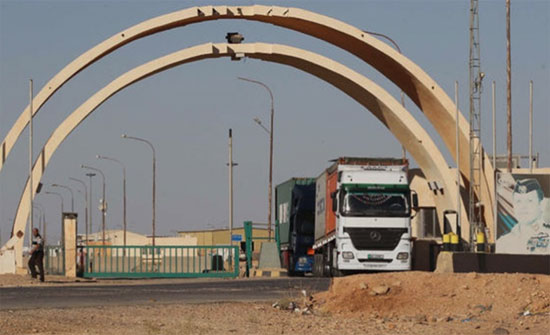 بدء عبور الشاحنات الأردنية لطريبيل بدء عبور الشاحنات الأردنية لطريبيل