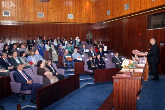 افتتاح أعمال المؤتمر العالمي في اللغة والأدب والترجمة في "الأردنية"