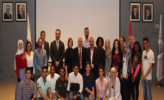 الرفاعي يستقبل وفداً طلابياً من جامعات فلسطينية وامريكية