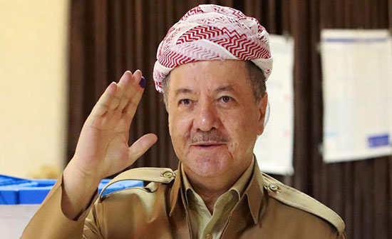مسعود بارزاني في بغداد بعد قطيعة الاستفتاء مسعود بارزاني في بغداد بعد قطيعة الاستفتاء