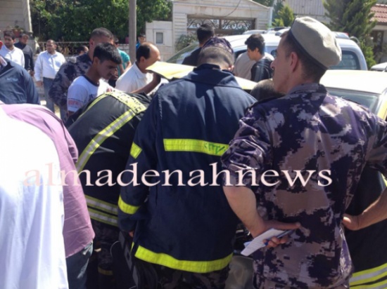 بالصور: اصابة ثلاثيني في حادث تصادم بإربد بالصور: اصابة ثلاثيني في حادث تصادم بإربد