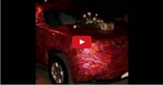 فيديو| لن تصدق ماذا فعلت الرومنسية بسعودية لاهداء زوجها!!