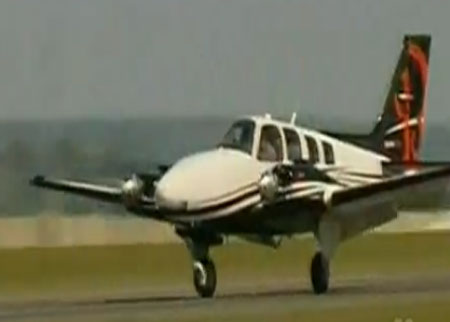 انزلاق طائرة أثناء الهبوط