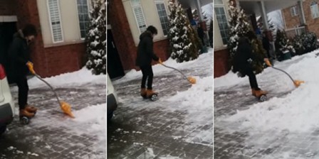 شاهد.. مراهق يبتكر وظيفة جديدة لـ هوفر بورد