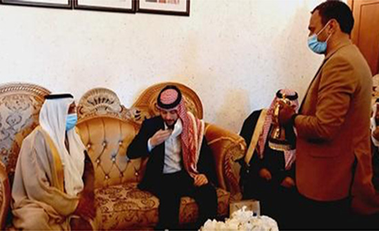 ولي العهد في ضيافة الشيخ سلطان الجازي ولي العهد في ضيافة الشيخ سلطان الجازي
