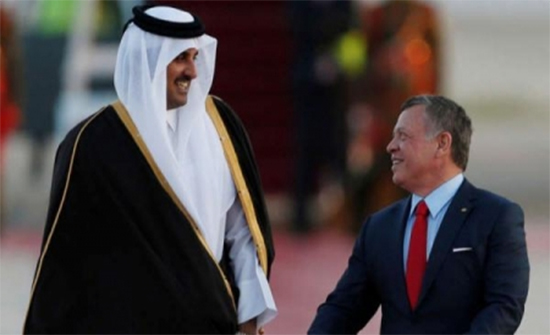 الملك يهنئ امير قطر بنجاح بطولة كأس العالم الملك يهنئ امير قطر بنجاح بطولة كأس العالم