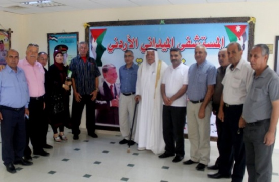 شيوخ ووجهاء من قطاع غزة تزور المستشفى الميداني الأردني شيوخ ووجهاء من قطاع غزة تزور المستشفى الميداني الأردني