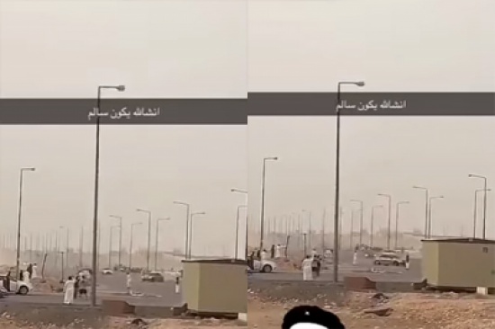 شاهد: لحظة اصطدام مفحط بشاب متجمهر