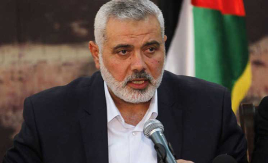 هنية يحث الجامعة العربية للتوجه إلى “الجنايات الدولية” لمقاضاة إسرائيل