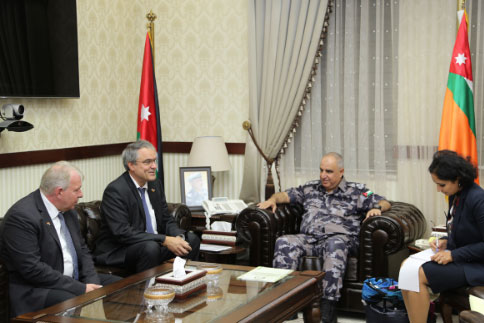 البزايعة يلتقي نائب مدير الحماية المدنية الألماني