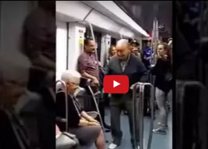 شاهد رد فعل امرأة عجوز رقص زوجها مع فتاة