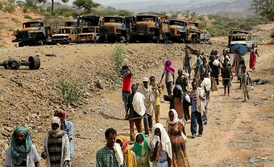 فيديو عن إحراق مدنيين أحياء يثير الغضب في إثيوبيا فيديو عن إحراق مدنيين أحياء يثير الغضب في إثيوبيا