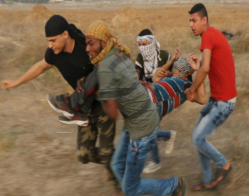 17 جريحا برصاص الاحتلال خلال مواجهات قطاع غزة