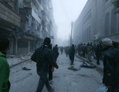 مقتل 16 مقاتلا وأربعة من القيادات التركمانية جراء هجومين انتحاريين قامت به داعش في حلب