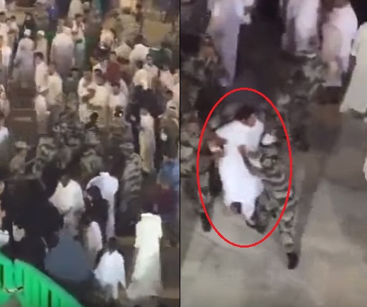 فيديو| هذه حقيقة القبض على انتحاري يحمل حزاماً ناسفاً في الحرم المكي فيديو| هذه حقيقة القبض على انتحاري يحمل حزاماً ناسفاً في الحرم المكي