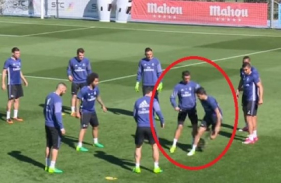 بالفيديو: نجل زيدان أراد إحراج رونالدو.. لكن رد الدون كان قاسيًا