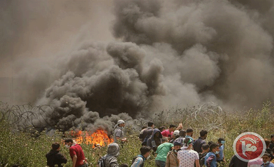 الفلسطينيون يتوافدون الى المنطقة الحدودية بغزة للمشاركة في جمعة الشباب الثائر