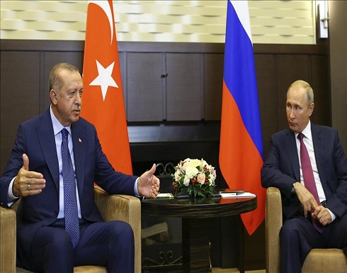 انتهاء لقاء أردوغان وبوتين في سوتشي