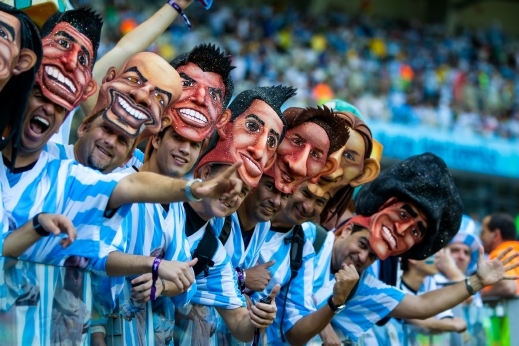 صور طريفة لمشجعي منتخب الأرجنتين في مونديال البرازيل 2014