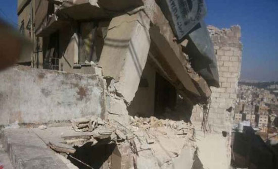 جمعية قطر الخيرية تدعم المتضررين من انهيار عمارات سكنية بالجوفة